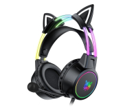 ONIKUMA X15 PRO Czarne - kocie uszy - 1236694 - zdjęcie 1